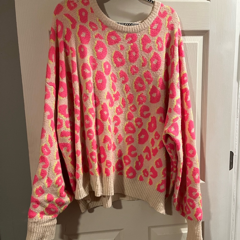 Giltzy girl Neon leopard sweater